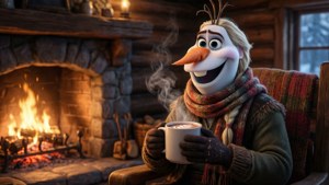 Olaf Cozy Fireplace