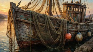 Old Boat and Net