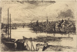 Old Chelsea, Out of Whistler's Window (Battersea Reach)