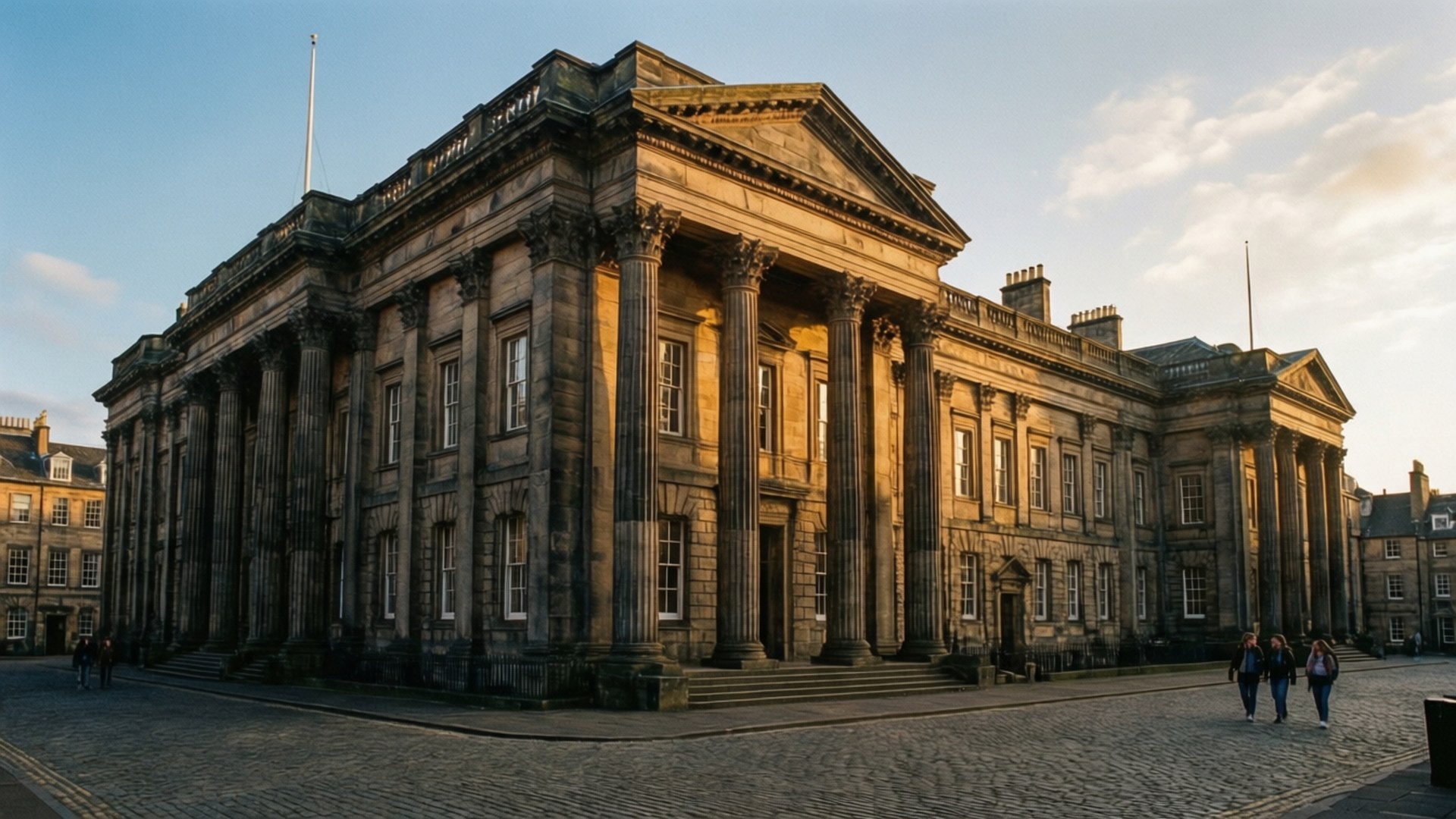 Old College Golden Hour by Wallpapers.art Studio
