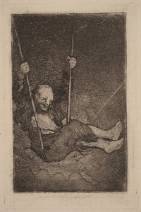 Old Man on a Swing