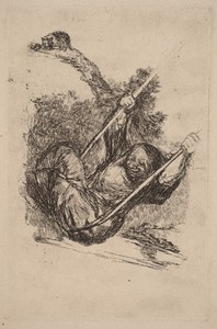 Old Woman on a Swing