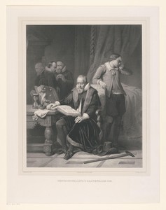 Oldenbarnevelt in de gevangenis de nacht vóór zijn executie