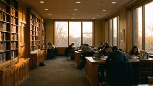 Olin Library Sunset Study