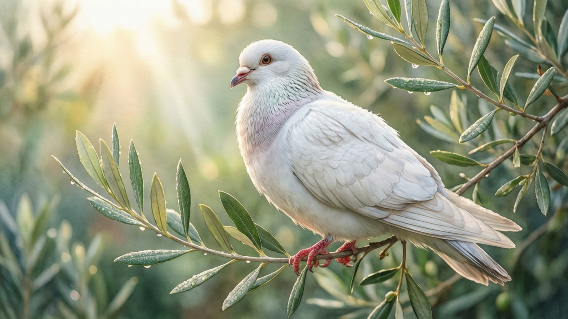 Olive Branch Peace by Wallpapers.art Studio