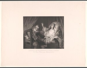 Oliver Cromwell bij het sterfbed van zijn dochter Elizabeth Claypole