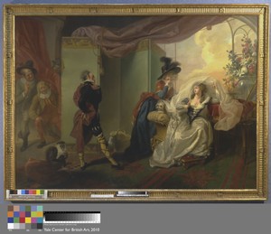 Olivia, Maria and Malvolio from "Twelfth Night," Act III, Scene iv