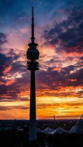 Olympiaturm at Sunset