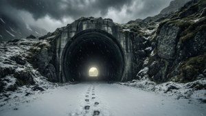 Ominous Mountain Tunnel