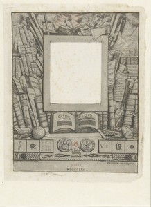 Omlijsting voor portret van Armand Guéraud