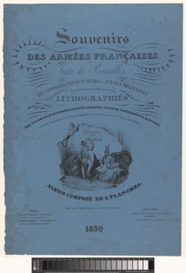 Omslag voor acht prenten met herinneringen aan het Franse leger