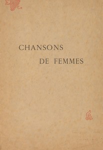 Omslag voor: Chansons de femmes