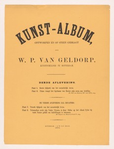 Omslag voor Kunst-Album door W. P. van Geldorp derde aflevering 1870
