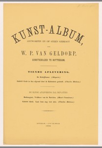 Omslag voor Kunst-Album door W. P. van Geldorp tiende aflevering 1872