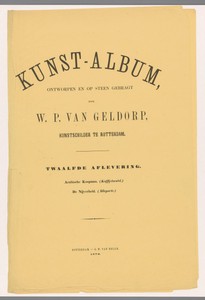 Omslag voor Kunst-Album door W. P. van Geldorp twaalfde aflevering 1872
