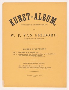 Omslag voor Kunst-Album door W. P. van Geldorp vierde aflevering 1870