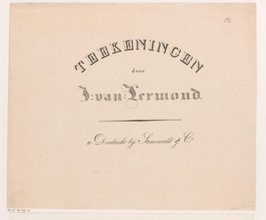 Omslag voor: Teekeningen door J. van Lexmond