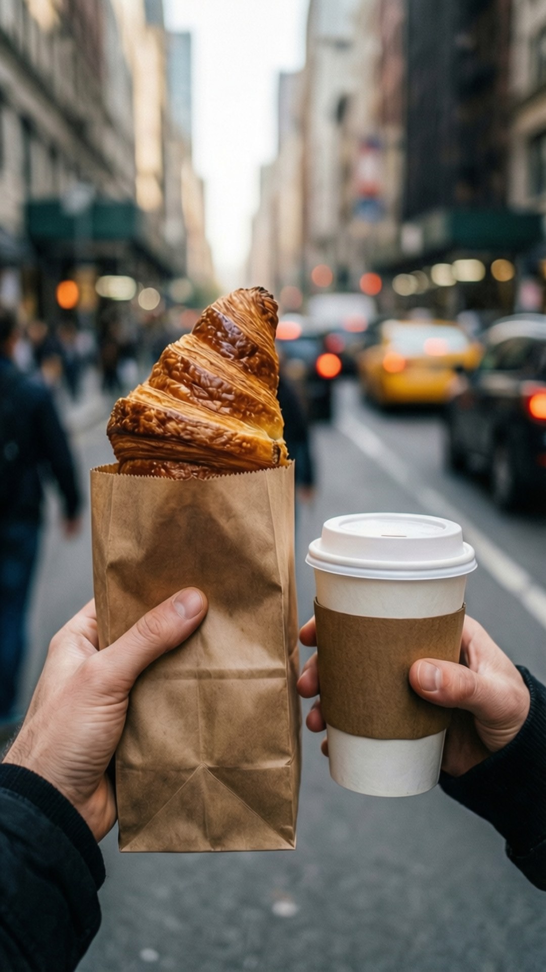 On-the-Go Croissant by Wallpapers.art Studio