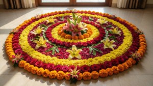 Onam Pookalam Floral Carpet