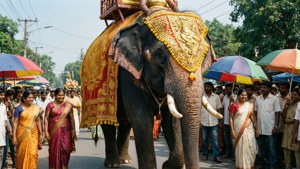 Onam Procession Elephant