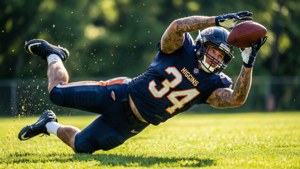One-Handed Diving Catch