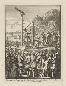 Onthoofding van Henri de Fleury de Coulan Buat in Den Haag, 1666