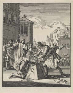 Onthoofding van James Scott hertog van Monmouth te Londen, 1685