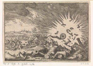 Ontploffing van een Frans kruitmagazijn tijdens het beleg van Namen, 1640