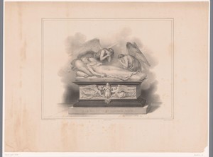 Ontwerp voor een tombe voor prinses Marie d'Orléans