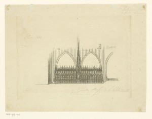 Ontwerp voor het koorgestoelte van de Onze-Lieve-Vrouwekathedraal te Antwerpen