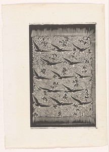 Ontwerp voor het schutblad van de gebonden editie van 'Kunst en samenleving'