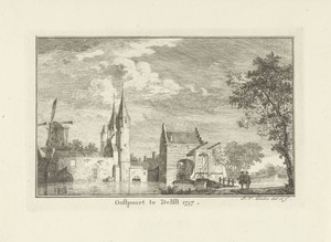 Oostpoort te Delft, 1757
