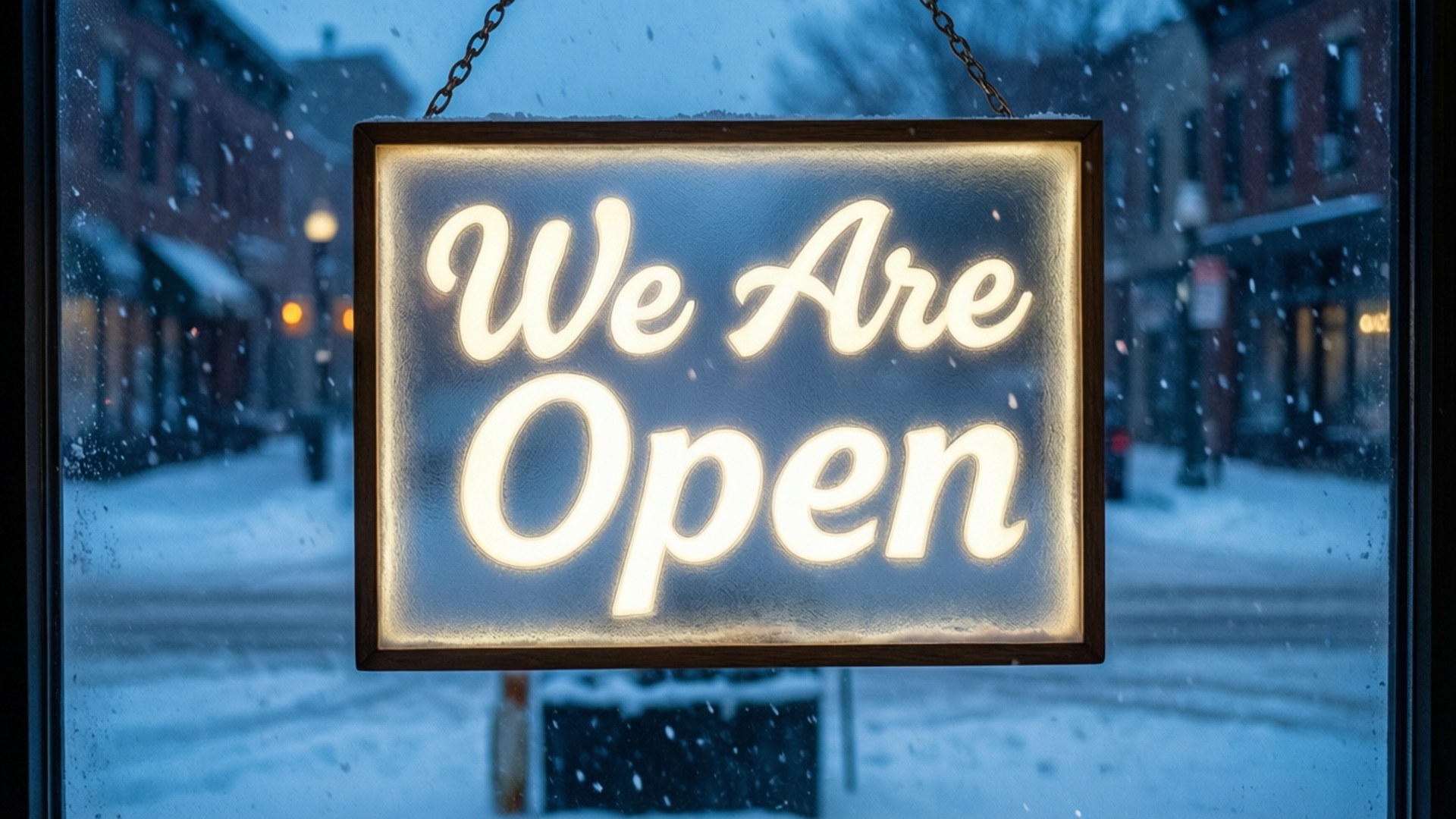 Open in Winter by Wallpapers.art Studio