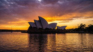 Opera House Golden Sunset