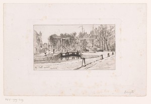 Ophaalbrug bij de Visserij te Gent