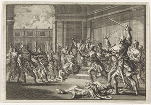 Oploop en strijd in de tempel te Jeruzalem