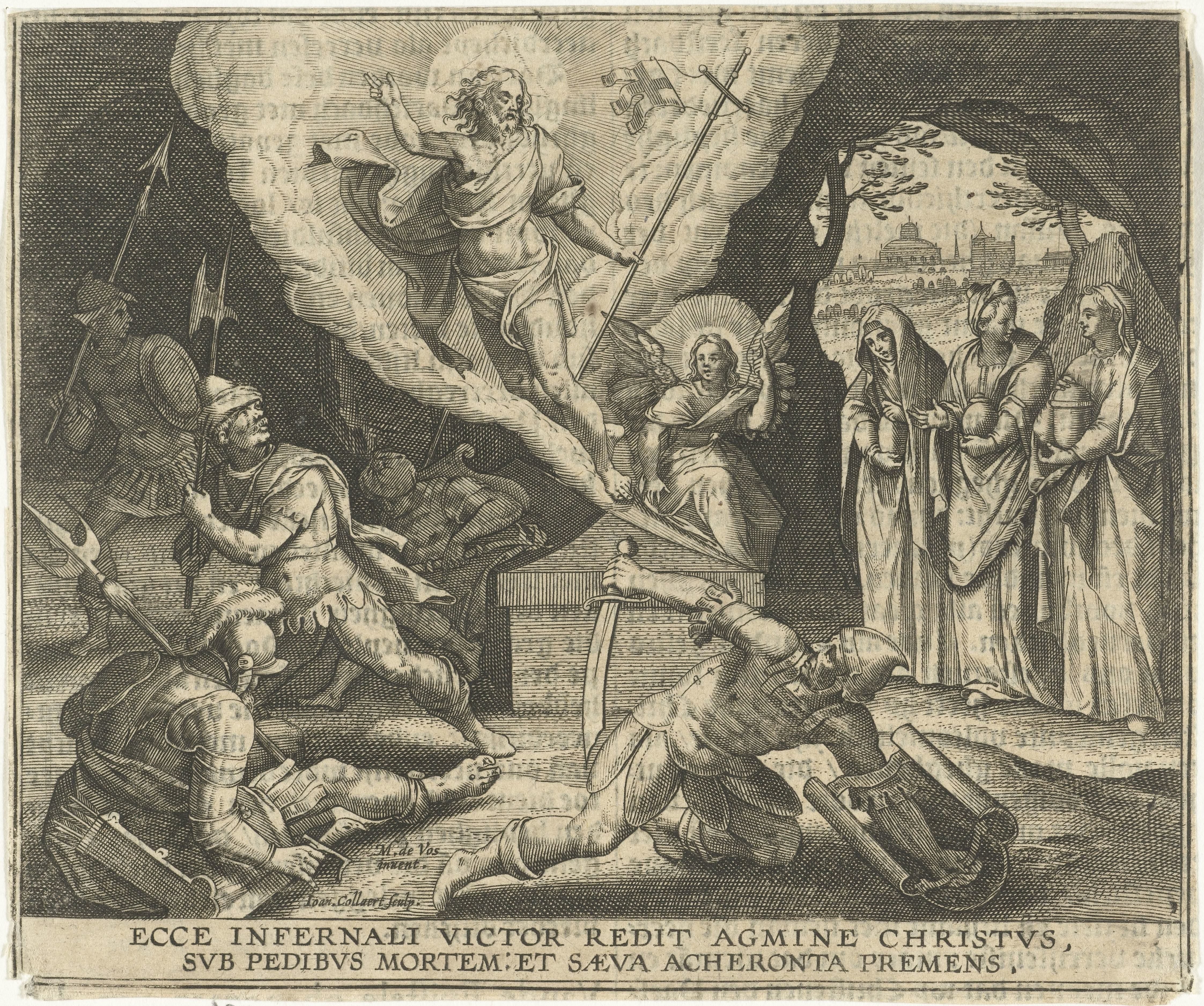 Opstanding van Christus by Jan Collaert (II)