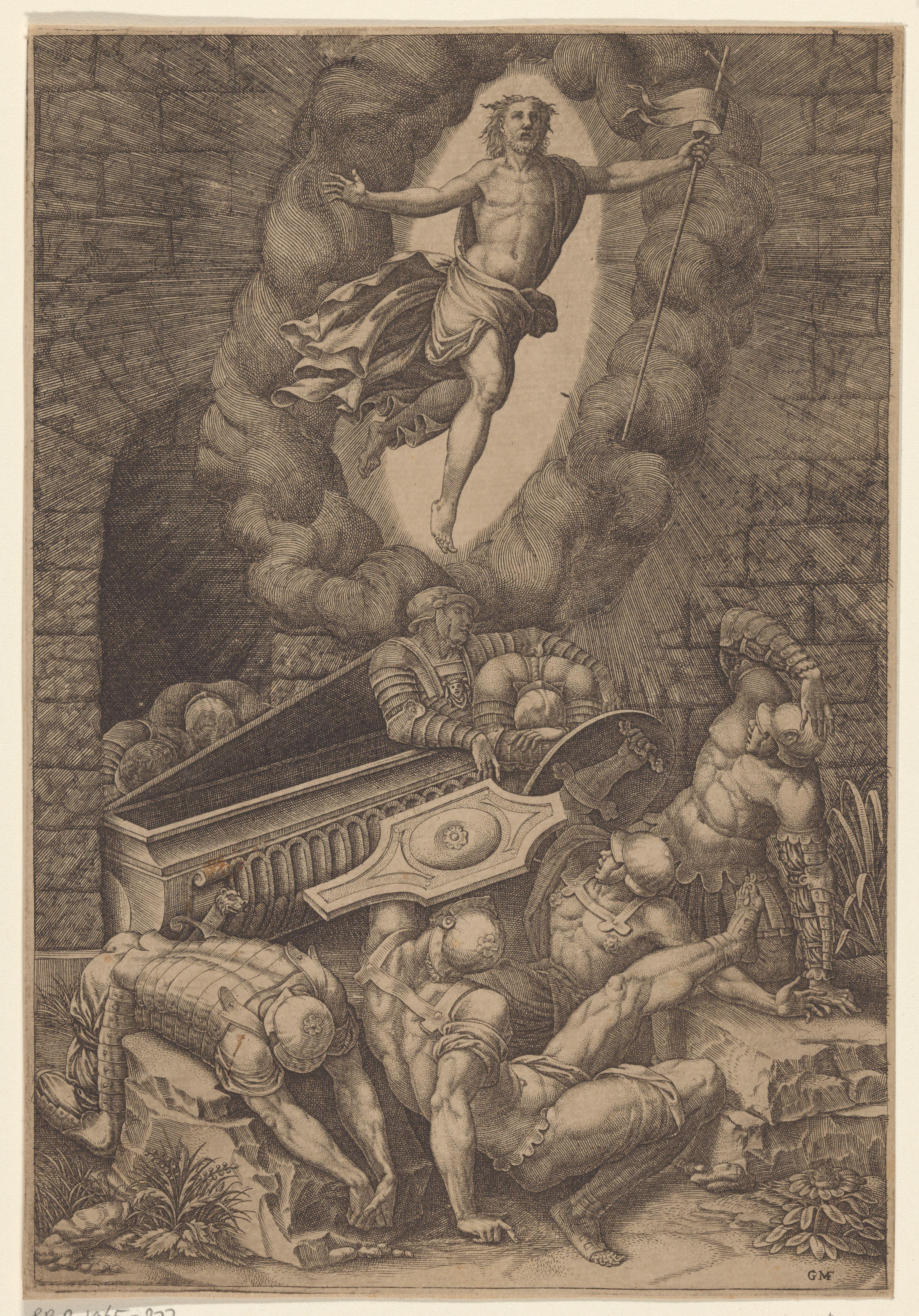Opstanding van Christus by Giorgio Ghisi