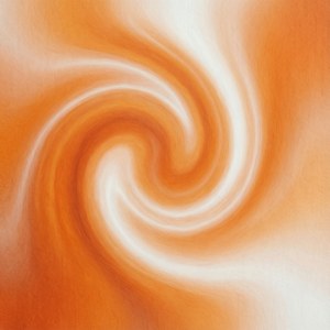 Orange Abstract Swirl
