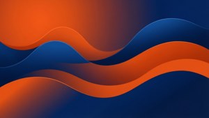 Orange and Blue Abstract