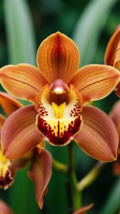 Orange Cymbidium Glow
