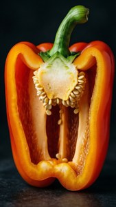 Orange Pepper Cross Section