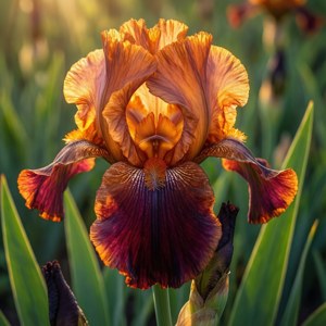 Orange Sunset Iris