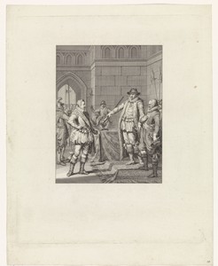 Oranje geeft Bossu te Hoorn zijn zwaard terug, 1573