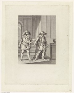 Oranje wijst verontwaardigd de voorstellen van de Spaanse gezant af, ca. 1580