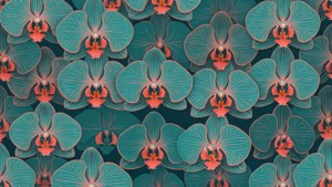 Orchid Geometric Pattern