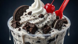Oreo Blizzard Close-Up