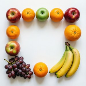 Organic Fruit Flat Lay