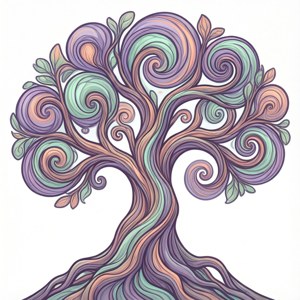 Organic Swirl Branches