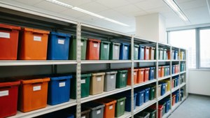 Organized Inventory Shelves
